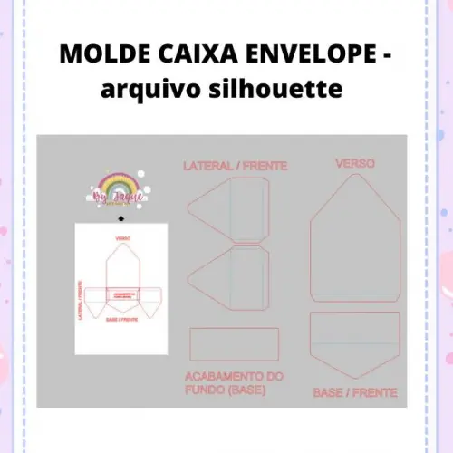 Molde Caixa Envelope - Arquivo Studio Silhouette - Brnde pdf