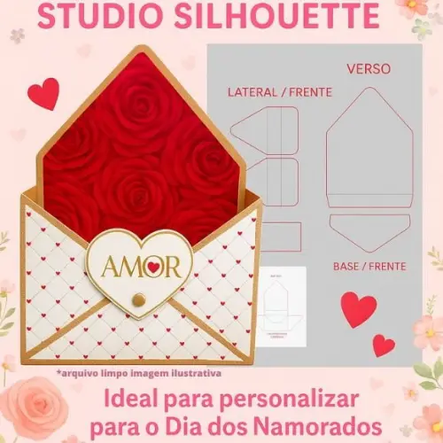 Molde Caixa Envelope - Arquivo Studio Silhouette - Brnde pdf