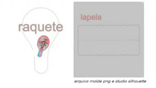 Molde Raquete Ping Pong - Arquivo Studio Silhouette