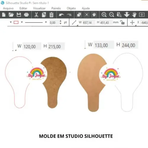 Molde Raquete Ping-pong Arquivo Silhouette ( 2 Modelos )
