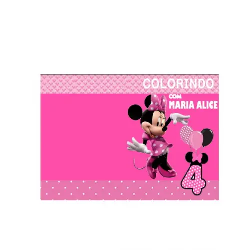 Topo de Bolo + Revistinha Minie - Kit Personalizado pdf