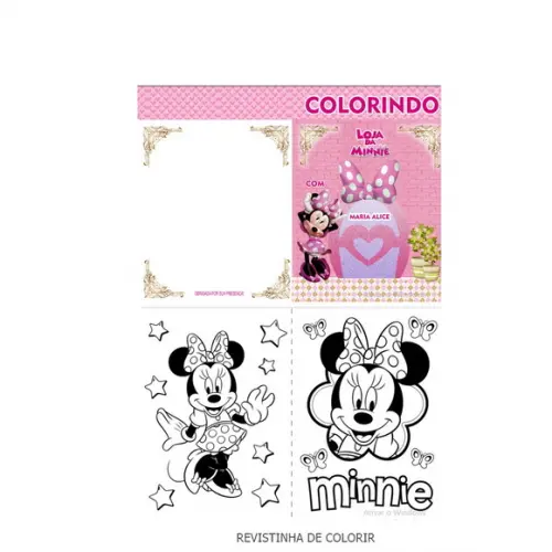 Topo de Bolo + Revistinha Minie - Kit Personalizado pdf