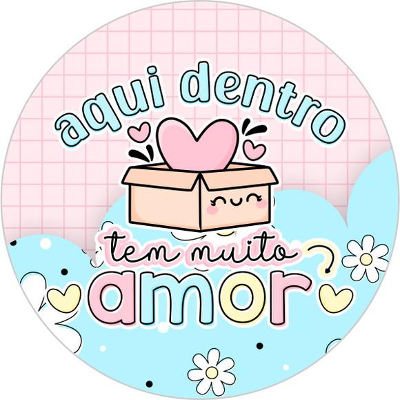 Adesivos 4x4 - Aqui Dentro Tem Muito Amor