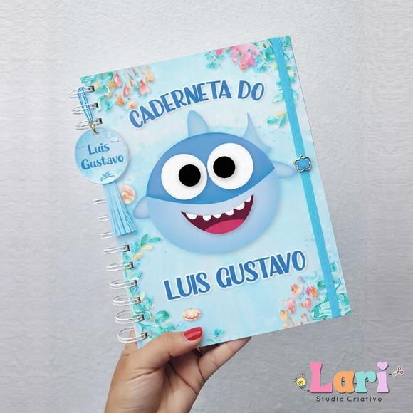 Caderneta de Saúde do Bebê Personalizada Baby Shark Menino