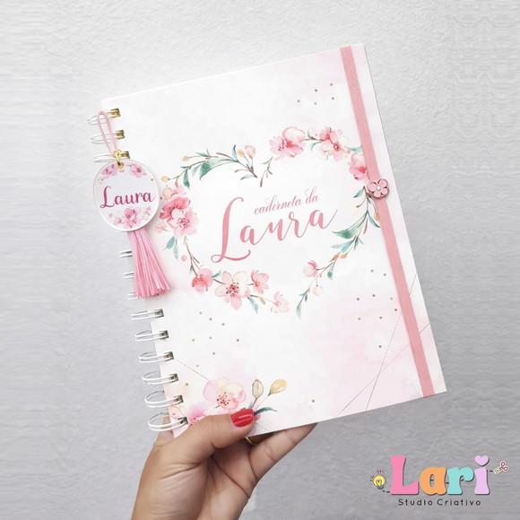Caderneta de Saúde do Bebê Personalizada Floral