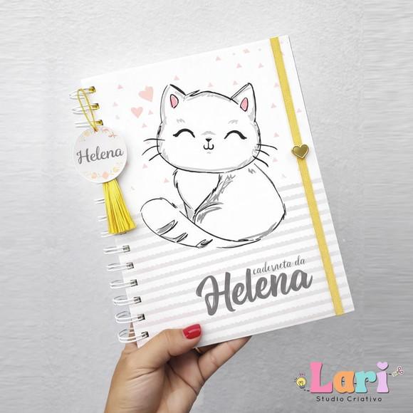 Caderneta de Saúde do Bebê Personalizada Gatinha