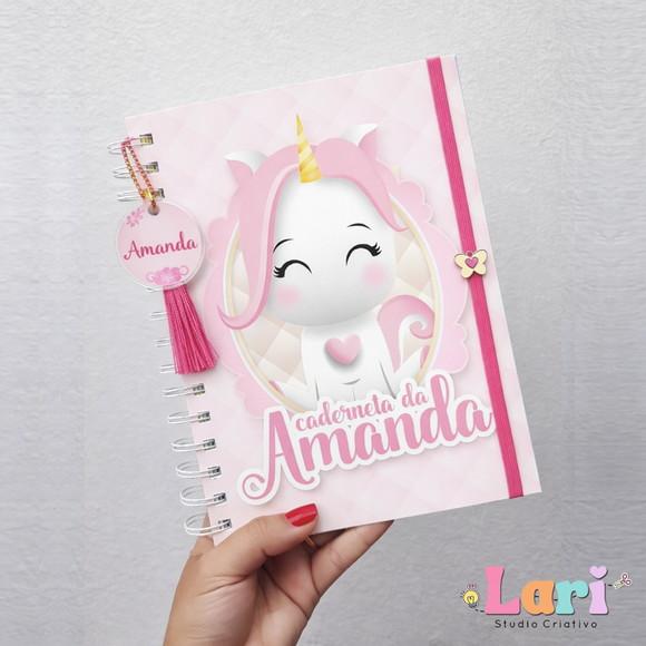 Caderneta de Saúde do Bebê Personalizada Unicórnio Cute