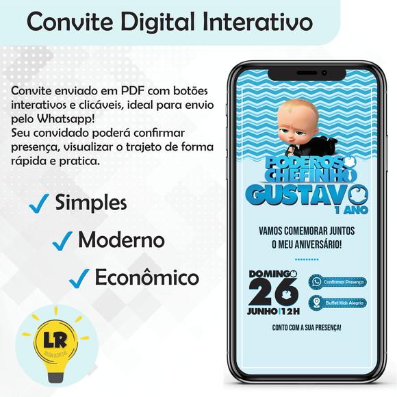 Convite Digital E Interativo - Poderoso Chefinho