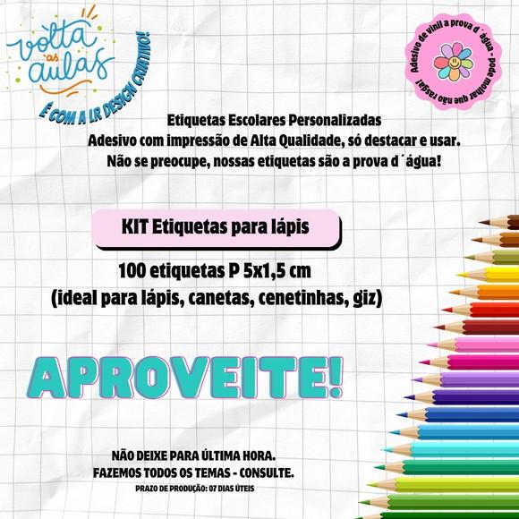 Etiquetas para Lápis Personalizadas em Vinil