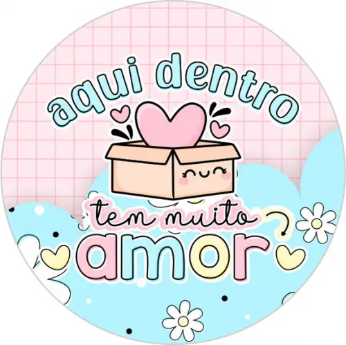 Adesivos 4x4 - Aqui Dentro Tem Muito Amor