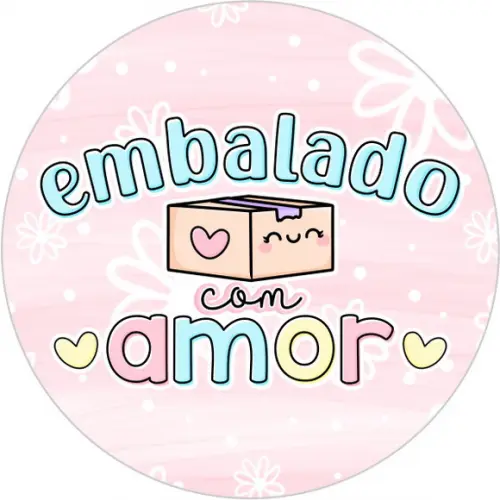 Adesivos 4x4 - Embalado com Amor