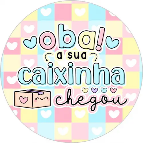 Adesivos 4x4 - Oba! Sua Caixinha Chegou