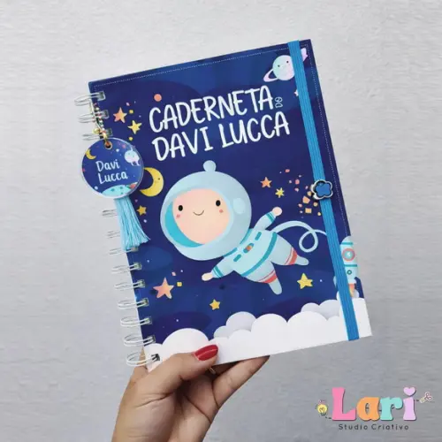 Caderneta de Saúde do Bebê Personalizada Astronauta