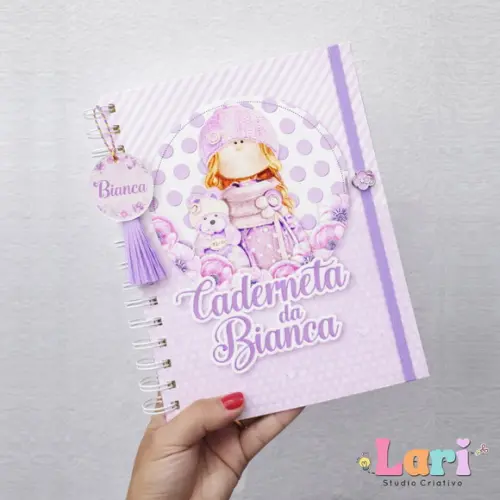 Caderneta de Saúde do Bebê Personalizada Boneca