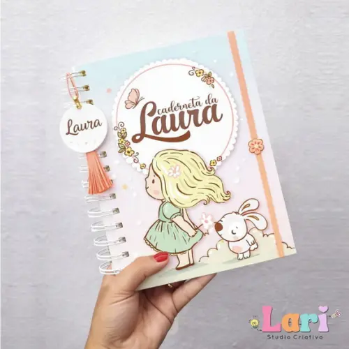 Caderneta de Saúde do Bebê Personalizada Boneca Cute