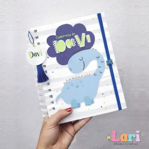 Caderneta de Saúde do Bebê Personalizada Dino