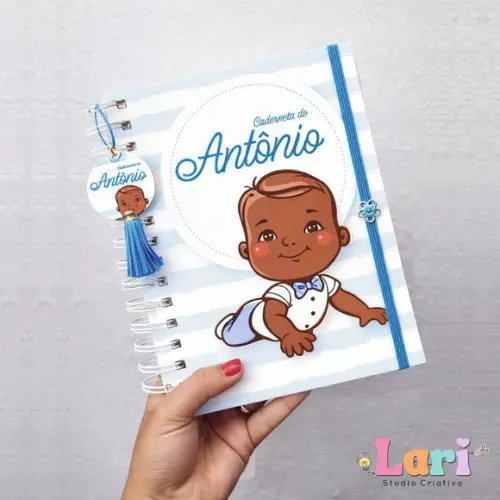 Caderneta de Saúde do Bebê Personalizada Menino