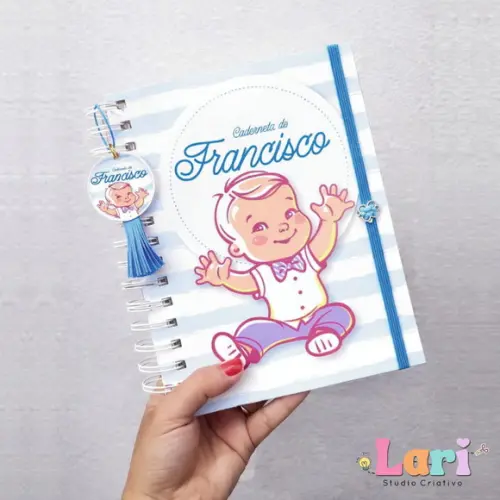 Caderneta de Saúde do Bebê Personalizada Menino