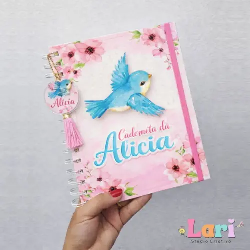 Caderneta de Saúde do Bebê Personalizada Passarinho
