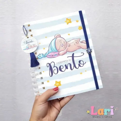 Caderneta de Saúde do Bebê Personalizada Ursinho