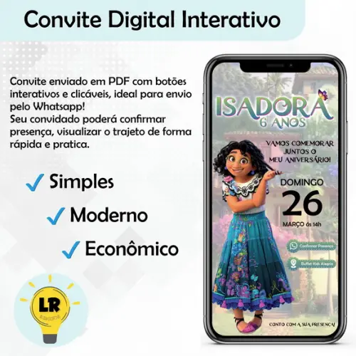 Convite Digital E Interativo - Encanto