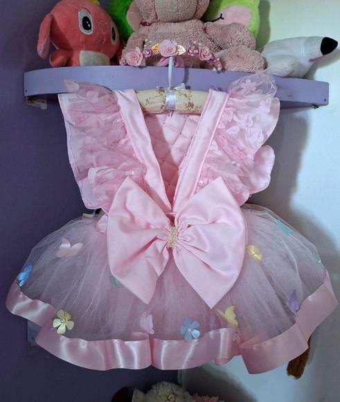 Kit Romper Infantil Jardim Encantado Luxo + Tênis