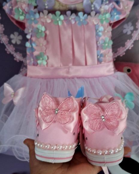 Kit Romper Jardim Encantado + Tênis