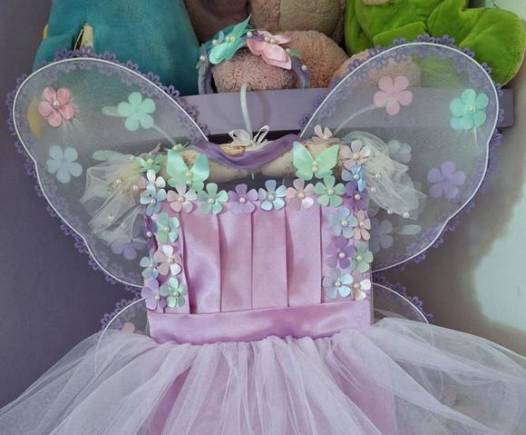 Kit Romper Jardim Encantado Lilas 3 Peças