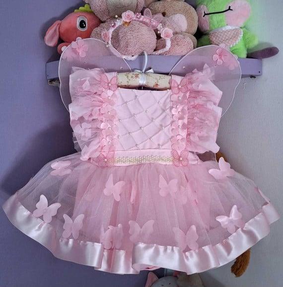 Kit Romper Jardim Encantado Rosa 3 Peças
