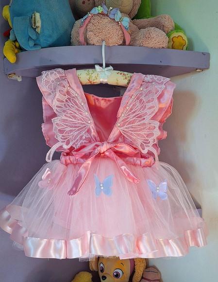 Kit Romper Jardim Encantado Rosa Asa Bordada