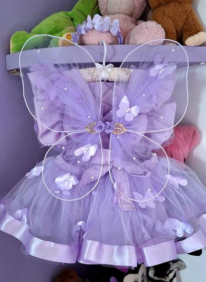 Kit Romper Lilas Jardim das Borboletas 3 Peças