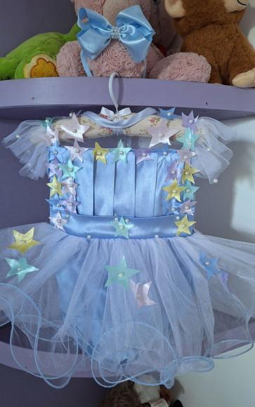 Romper Infantil Infantil Brilha Estrelinha Luxo