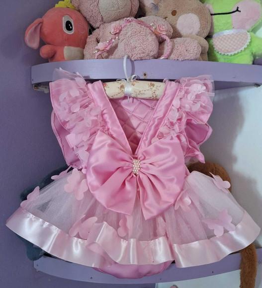 Romper Infantil Jardim Encantado Luxo + Tênis