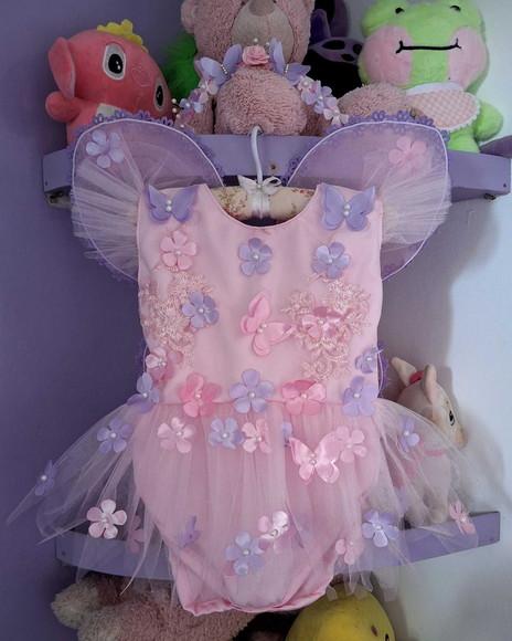 Romper Infantil Jardim Encantado Luxo + Tênis