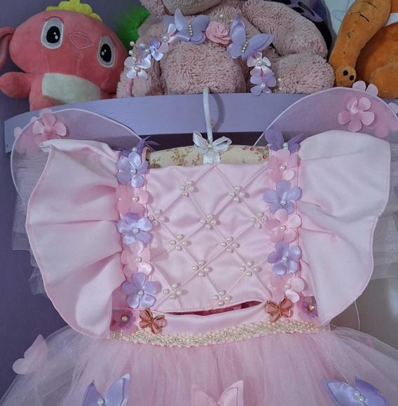 Romper Infantil Jardim Encantado Rosa