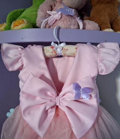 Romper Infantil Jardim Encantado Rosa 3 Peças