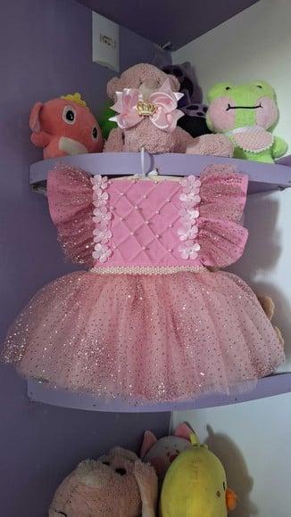 Romper Infantil Princesa Realeza Luxo + Faixa