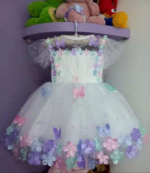 Vestido Daminha Dama de Honra Infantil