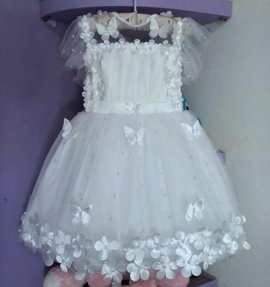 Vestido Daminha Dama de Honra Infantil Luxo