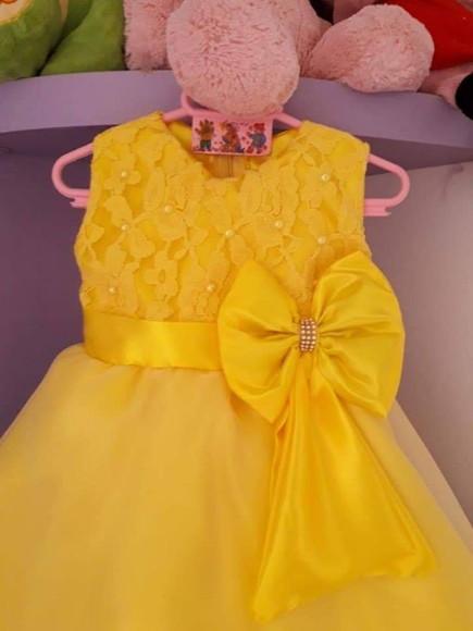Vestido Infantil Bela e a Fera de Luxo