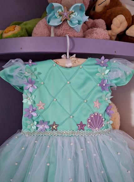 Vestido Infantil Fundo do Mar
