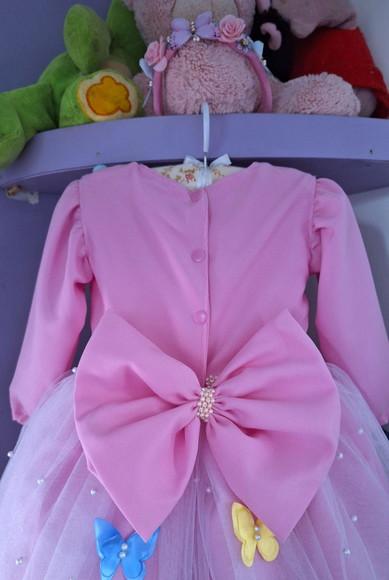 Vestido Infantil Jardim Encantado + Asa