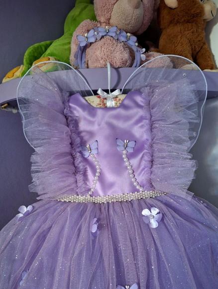 Vestido Infantil Jardim Encantado Borboletas e Flores