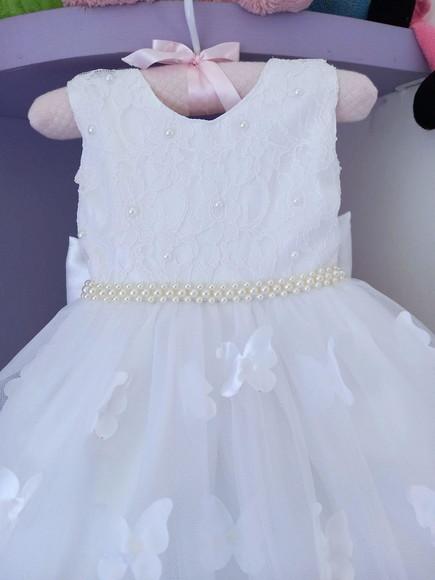 Vestido Infantil Jardim Encantado Branco