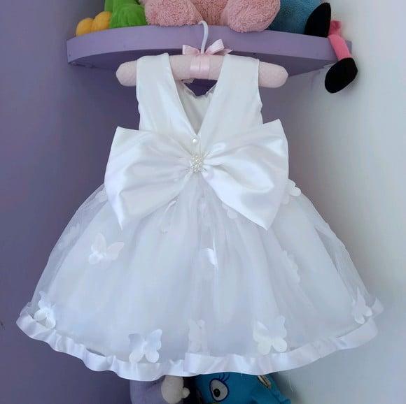 Vestido Infantil Jardim Encantado Branco