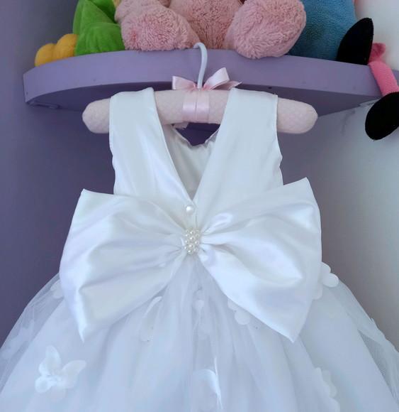 Vestido Infantil Jardim Encantado Branco