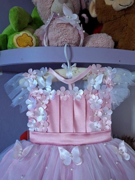 Vestido Infantil Jardim Encantado Rosa