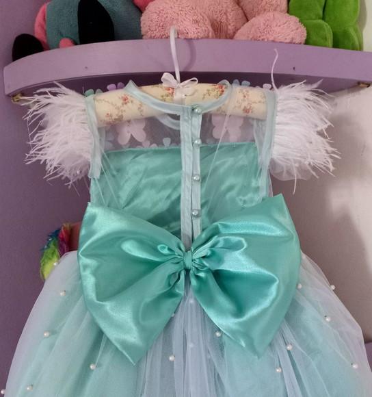 Vestido Infantil Jardim Encantado Verde