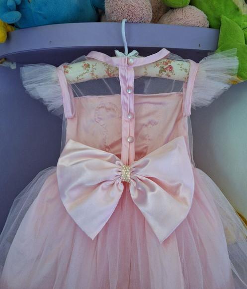 Vestido Infantil Minnie Princesa Rosa com Tiara