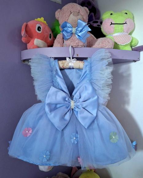 Vestido Infantil Stitch Luxo + Faixa